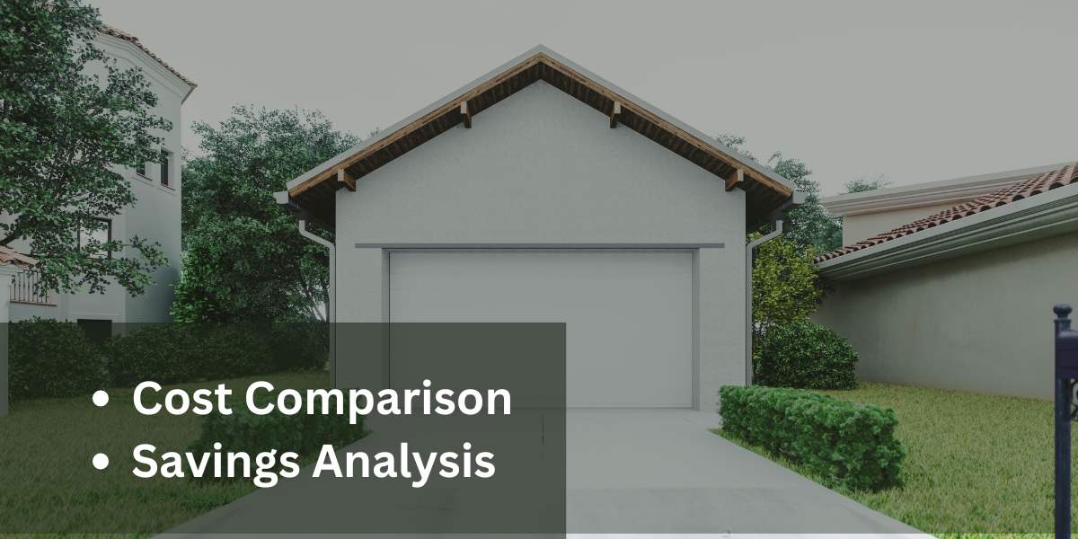 How much can I save by replacing individual panels instead of the entire garage door?